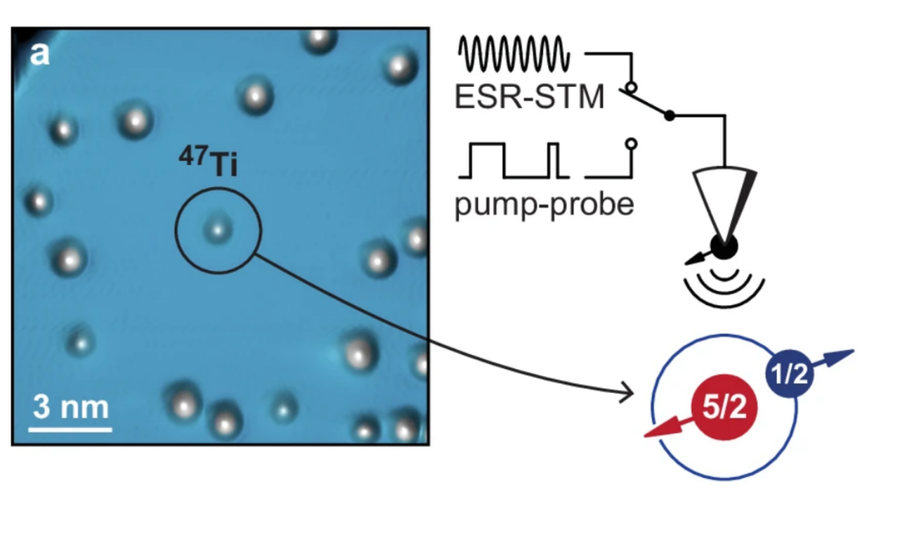 Figure from: Coherent spin dynamics between electron and nucleus within a single atom