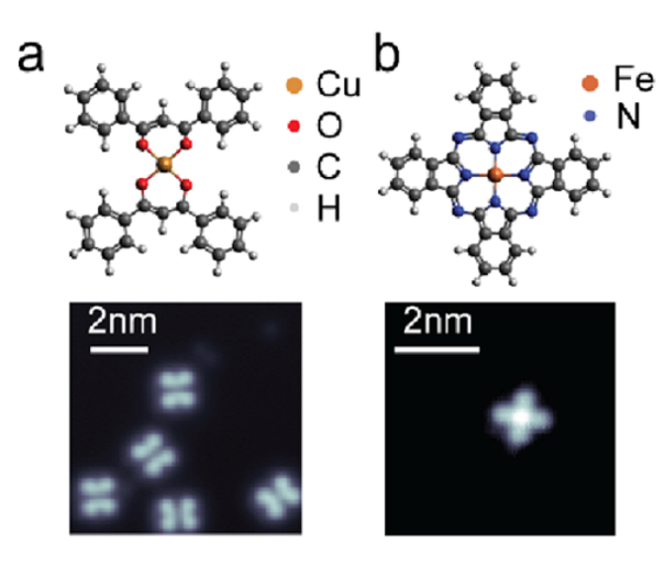 Figure from: Probing Magnetism in Self-Assembled Organometallic Complexes Using Kondo Spectroscopy